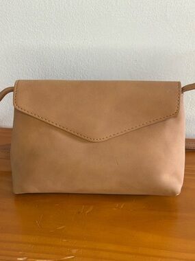 Universal Thread Tan Faux-Leather Crossbody Envelope Bag